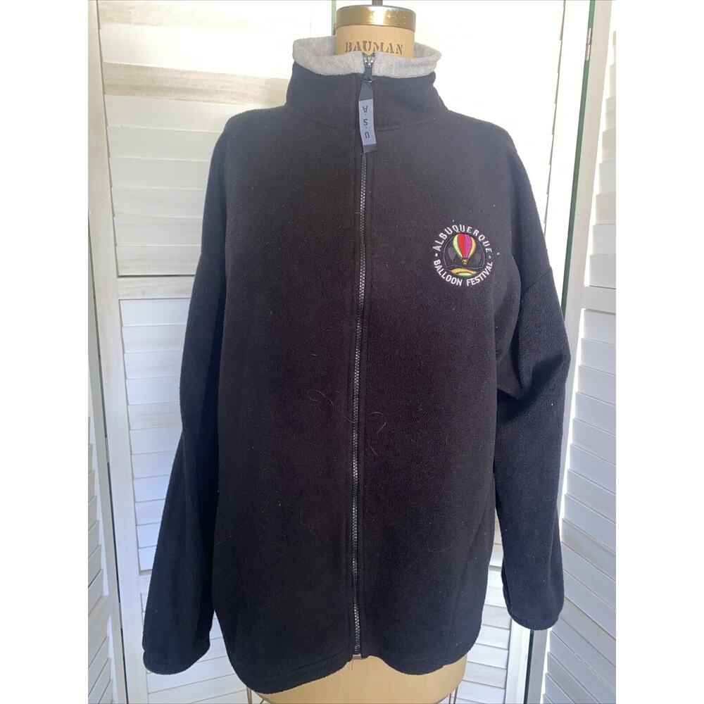 Albuquerque International Hot Air BALLOON FIESTA Fleece Zip Jacket X-Large USA